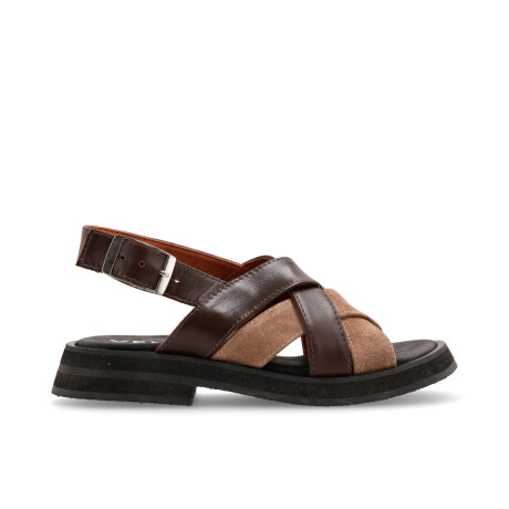 SANDALIAS VENET - CUERO LIBRIZZI MARRON