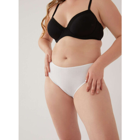 Bombacha alta tiro corto sacks Blanco