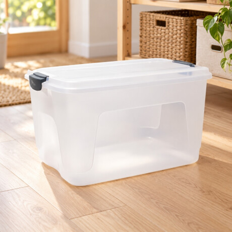 Caja organizadora 30 lts Alta TRANSPARENTE