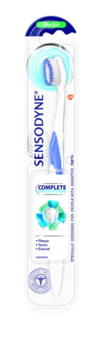 Cepillo Dental Sensodyne Complete Medio – Limpieza Profunda sin Dañar las Encías