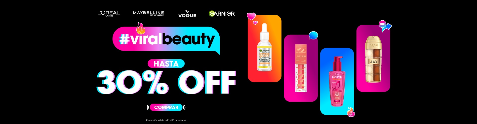 Viral Beauty hasta 30% off