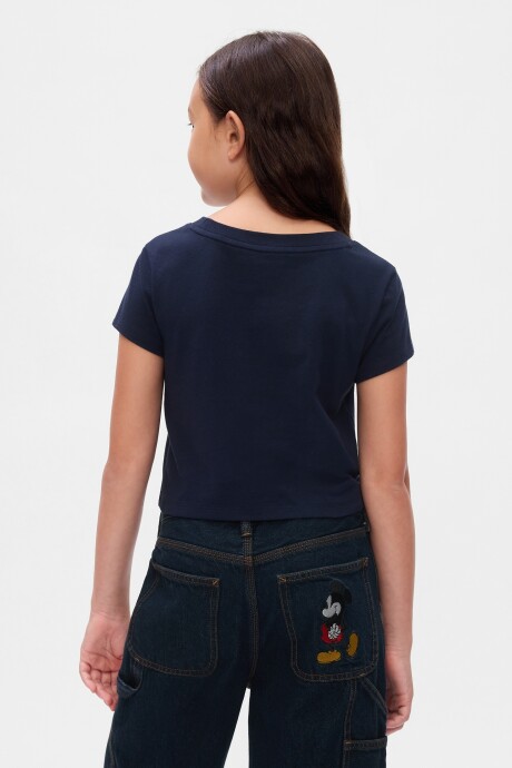 Remera Crop Minnie Niña Navy Uniform