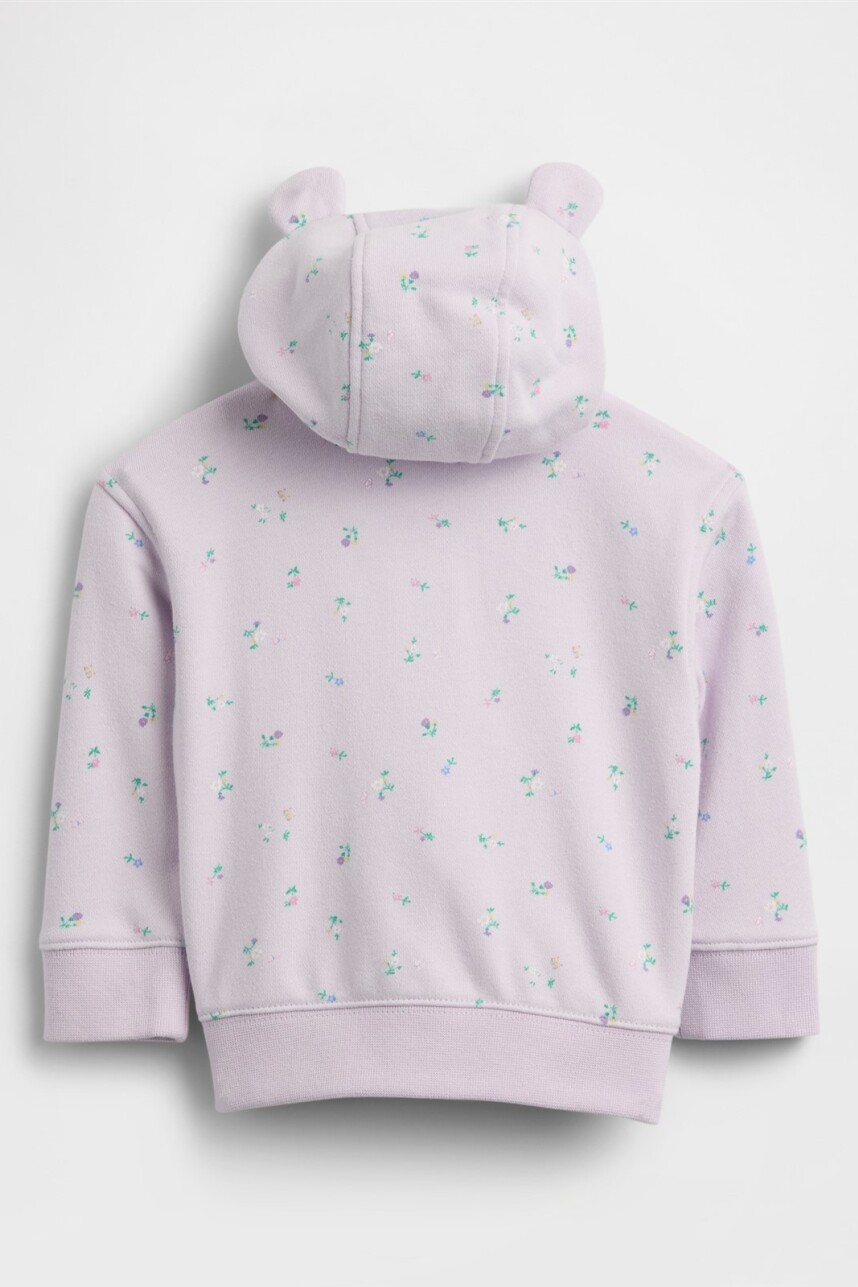Canguro Logo Gap Sin Felpa Con Cierre Bebé Pale Lilac
