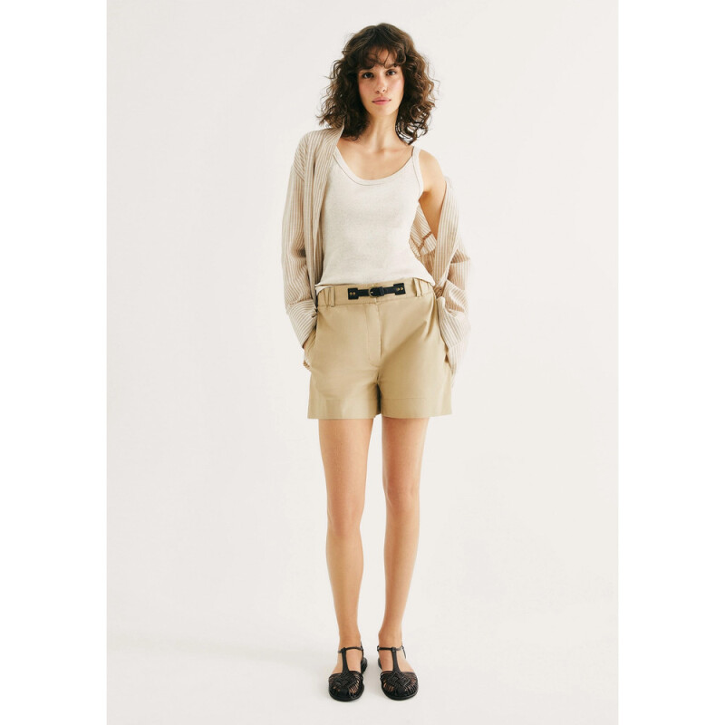 BLUSA SM FEM BEGE MESCLA