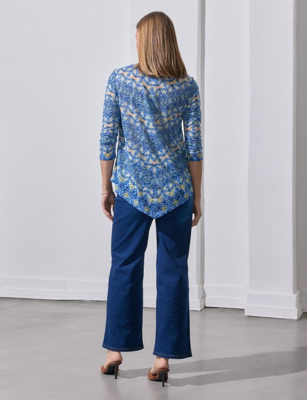 Blusa Brillos AZUL/MULTI