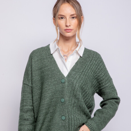 CARDIGAN SARDINIA Verde Ingles