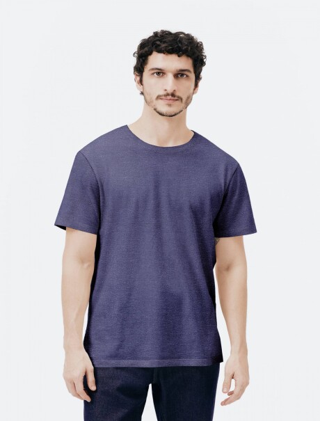 CAMISETAS BÁSICAS REGULAR WORLD AZUL
