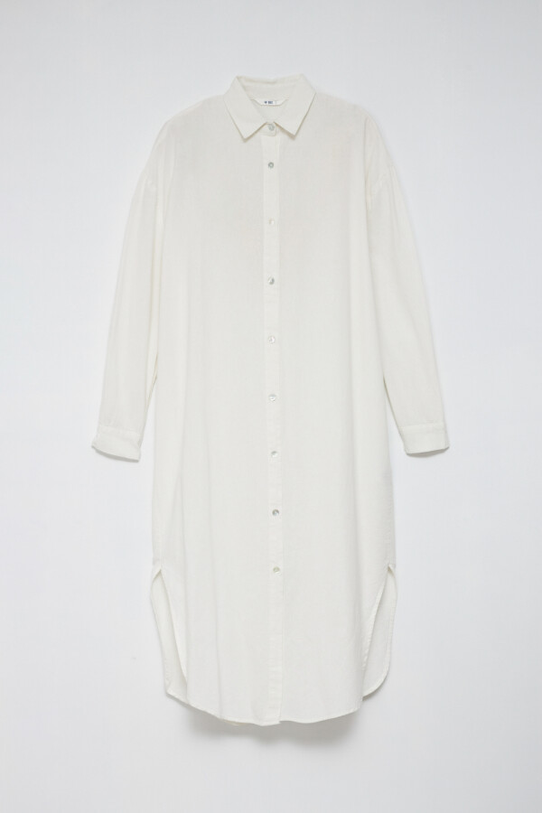 Camisa Larga Oversize Blanca