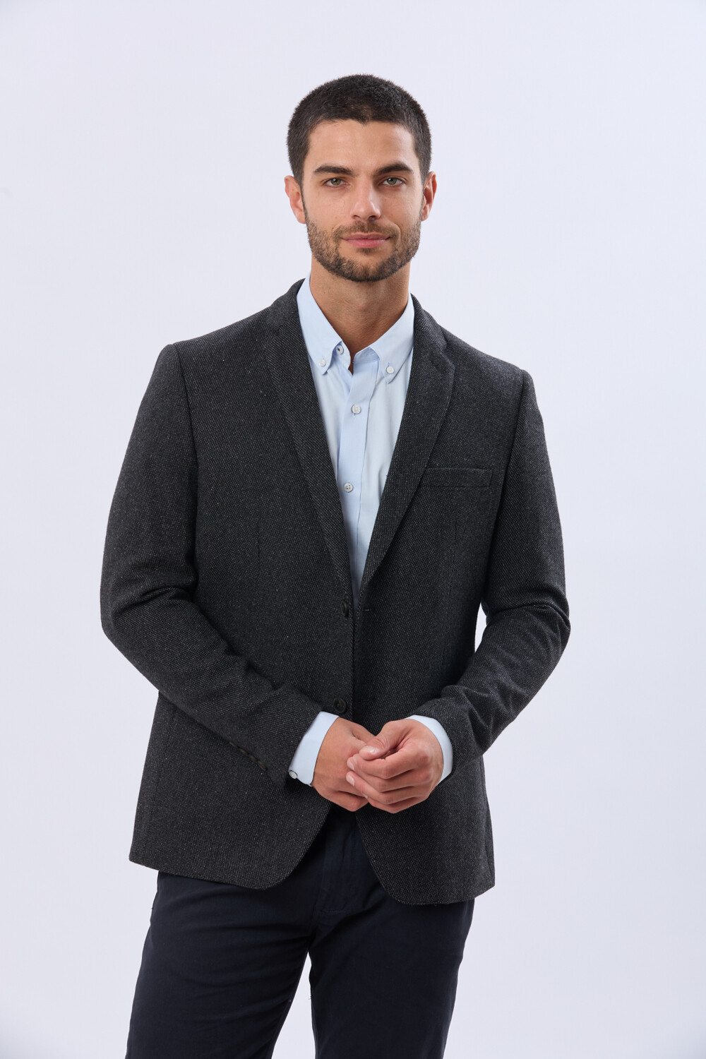 SACO SPORT DE LANA Gris