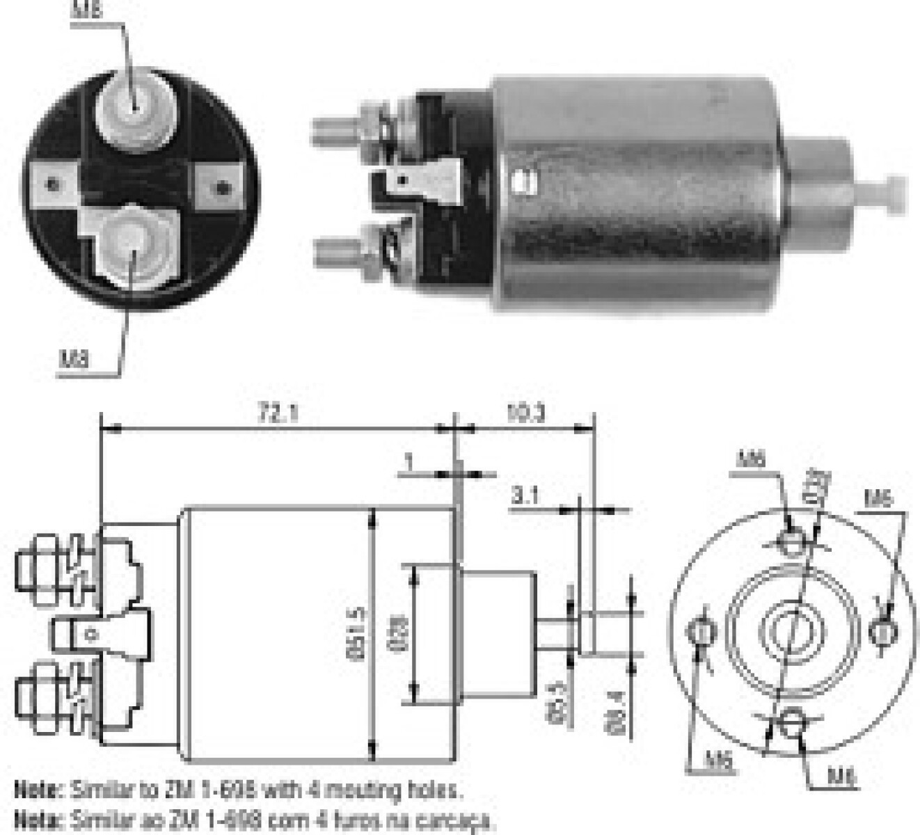 AUTOMATICO DE ARRANQUE MITSUBISHI MITSUBISHI GALANT-EFFA AOJUM ZM 