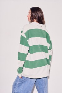 Sweater Polo Rayas Verde