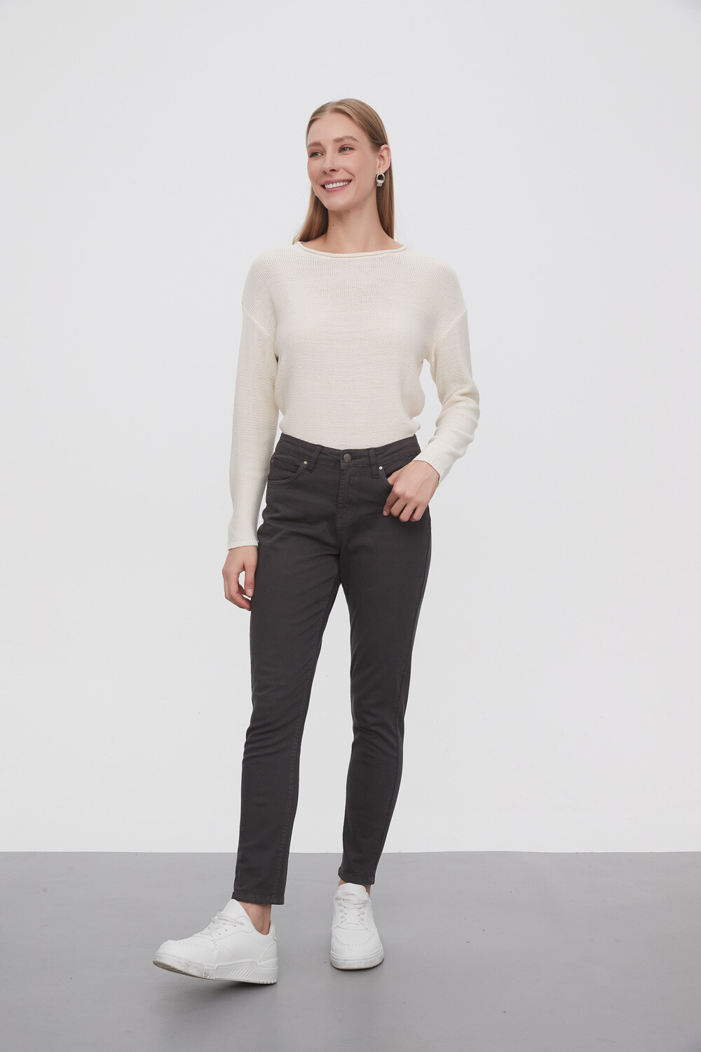 Pantalon Bardot Gris Oscuro