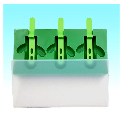 Molde de helado en forma de cactus con tapa 20x13x2.5cm Molde De Helado En Forma De Cactus Con Tapa 20x13x2.5cm