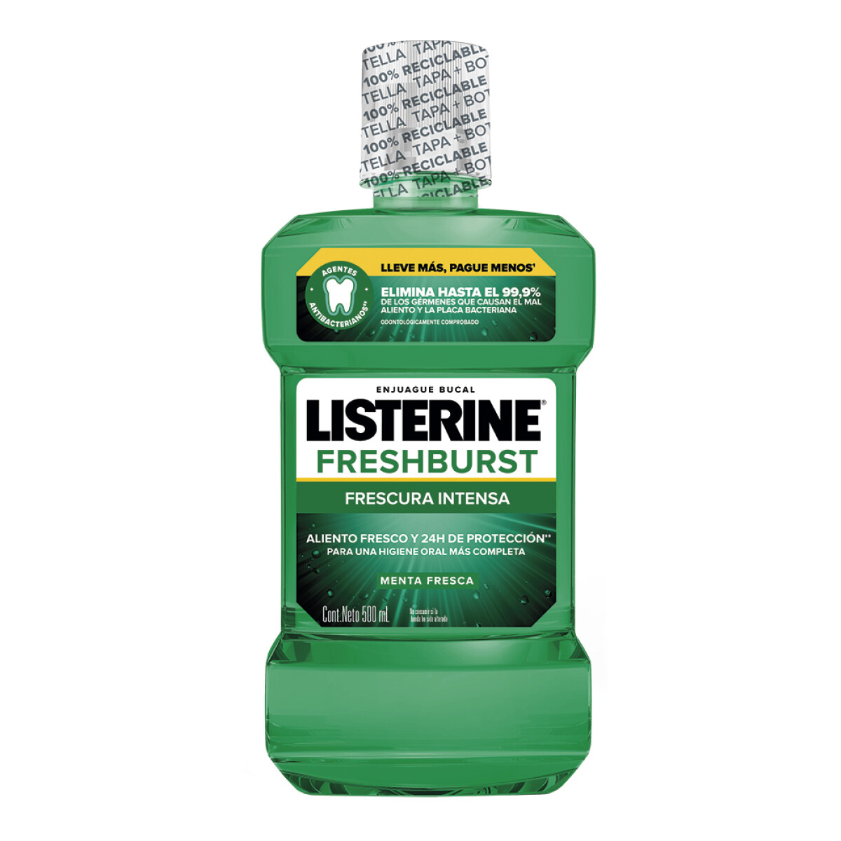 Enjuague Bucal Listerine FreshBurst 500ml 