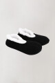 Pantumedias con antideslizante Negro