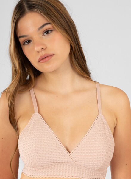 Bralet claro Rosa antique