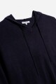 Sweater oversized con capucha AZUL