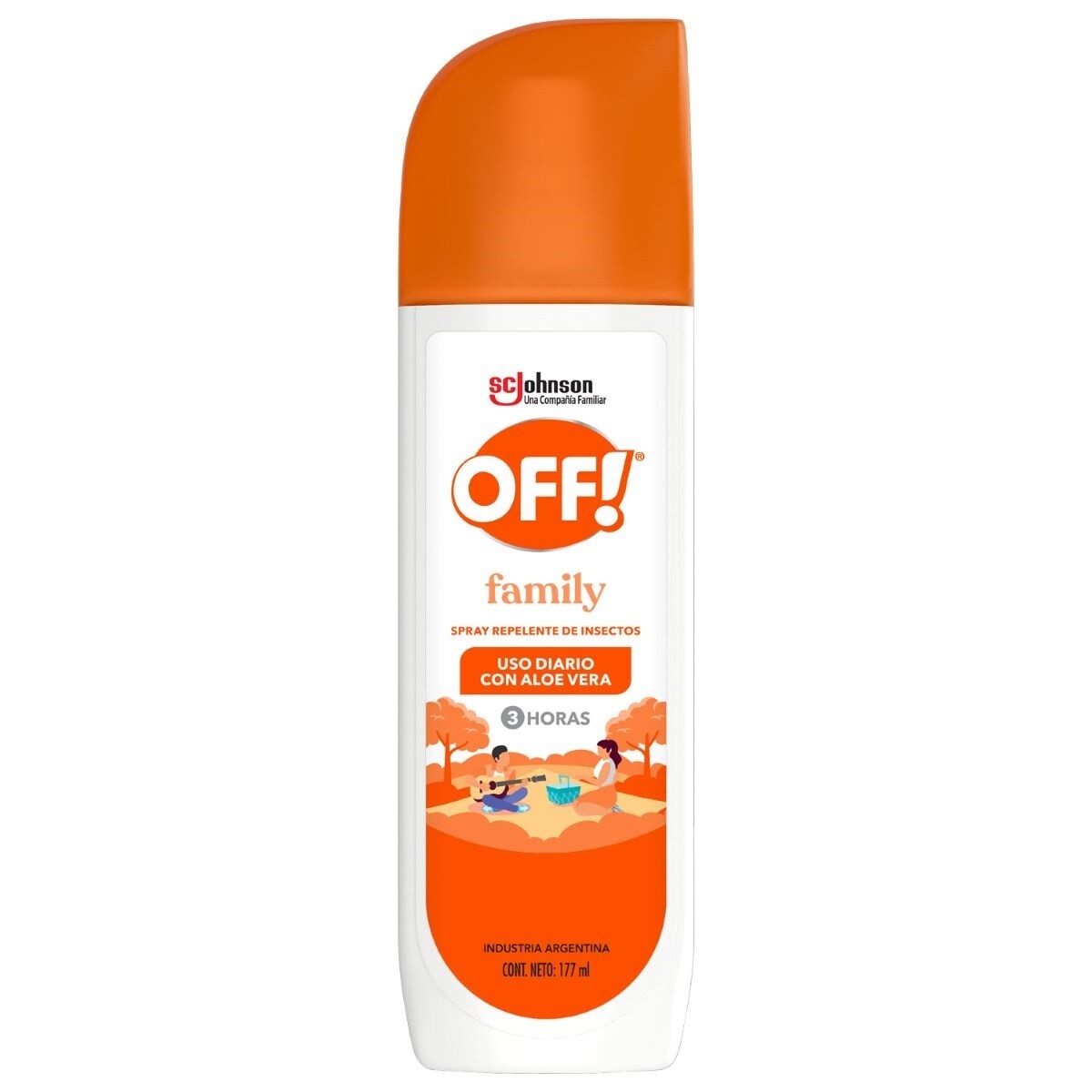 Repelente Off! Skin Spray Family 177 Cc 