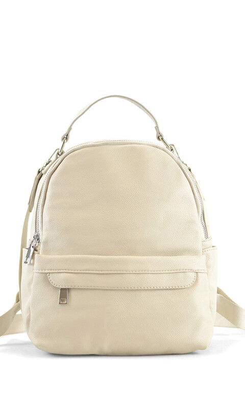 MOCHILA RAVENA MANTECA