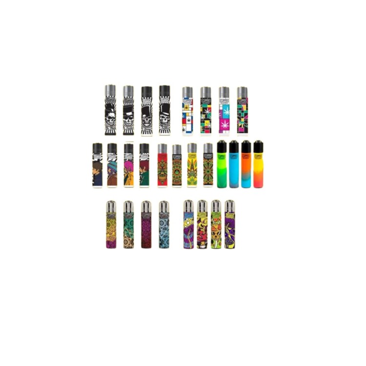 ENCENDEDOR CLIPPER CP11 CON DISEÑO RECARGABLE MULTICOLOR