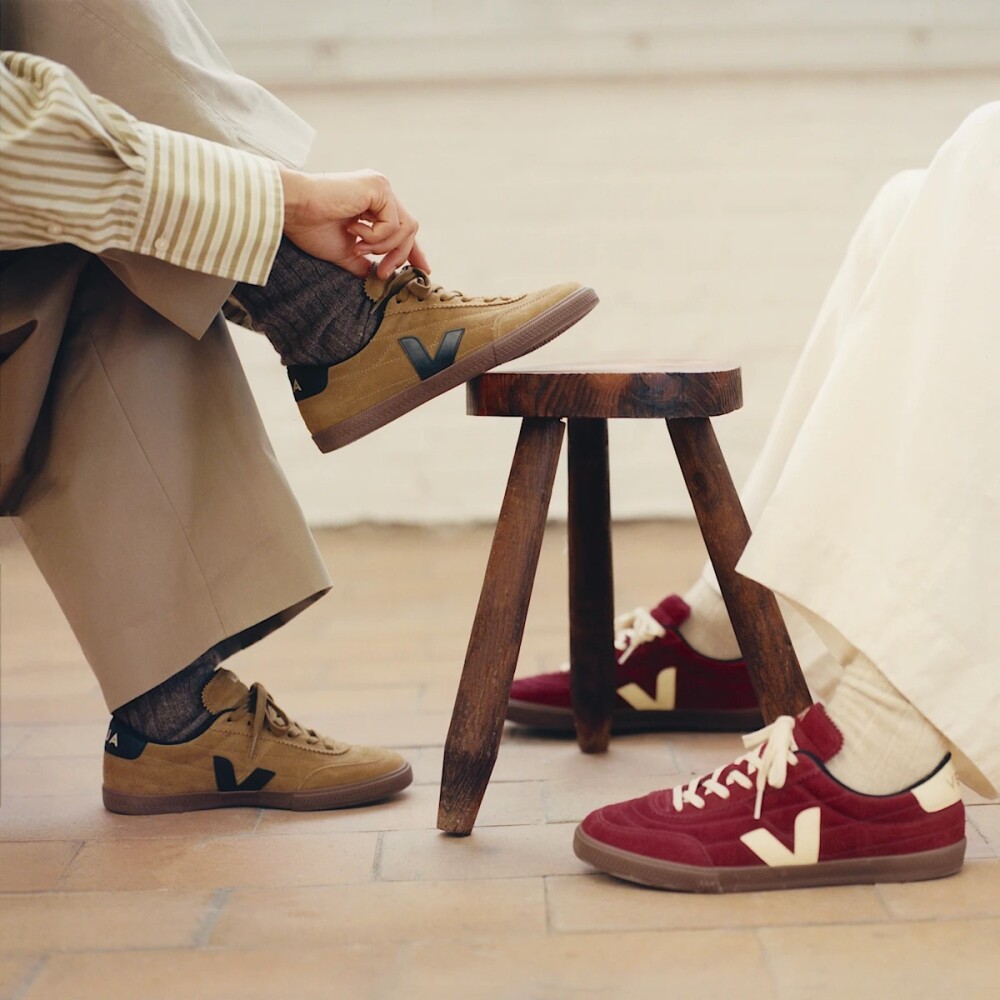 Zapatillas Veja Panenka Suede Tent Black Bark Hombre Cafe