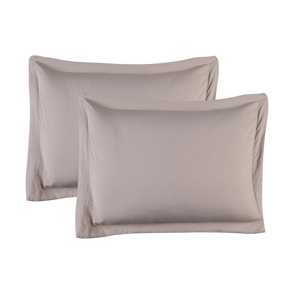 SET 2 FUNDAS DE ALMOHADA POLIESTER PREWASHED