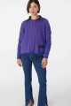 Sweater Oceano Crop Fucsia/Violeta