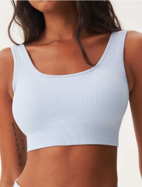 TOP DEPORTIVO SIN COSTURA AZUL