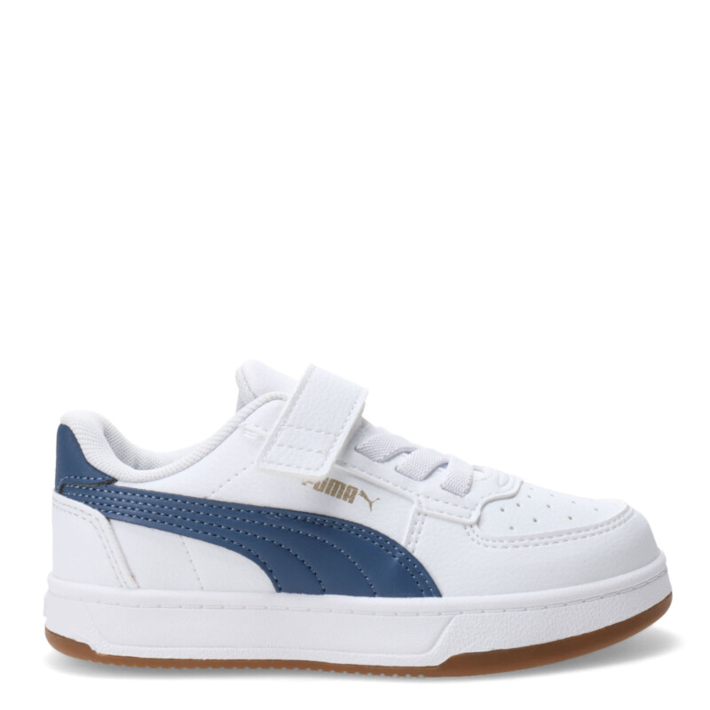 Championes Infantiles Puma Caven 2.0 Block Blanco - Azul