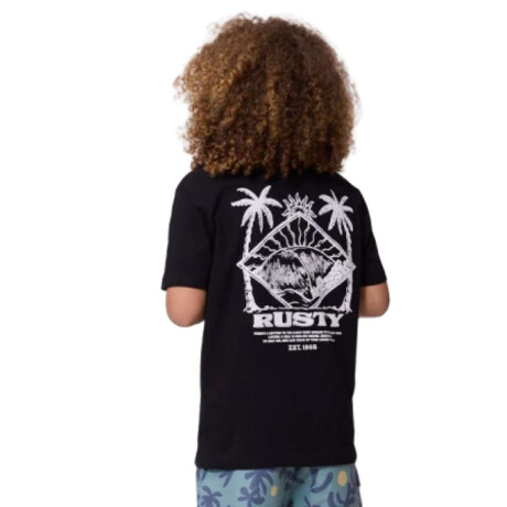 Remera Rusty Lysander Niño Negro