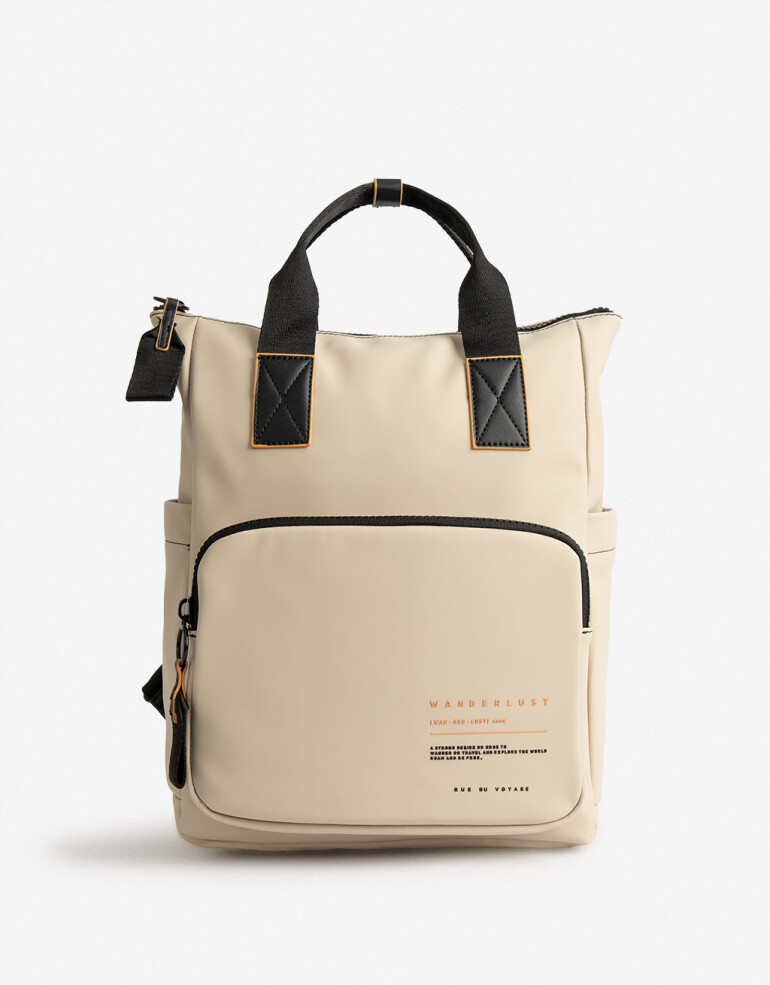 Mochilas Urbanas Mochila Rue Du Voyage - Blanco Crudo