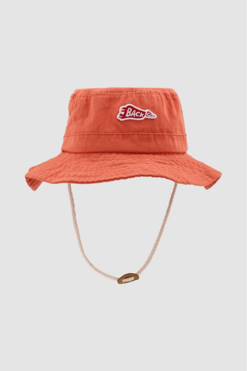 Gorro pescador infantil - Hot coral 