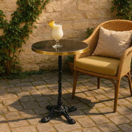 MESA DE EXTERIOR GLOWING NEGRO - CIRCULAR