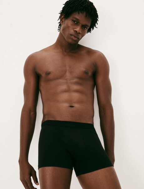 KIT DE 2 CALZONCILLOS MODELO BOXER NEGRO