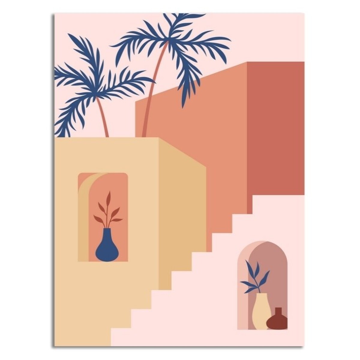 CUADRO CANVAS 30x40cm ESCALERA COLORES 2 