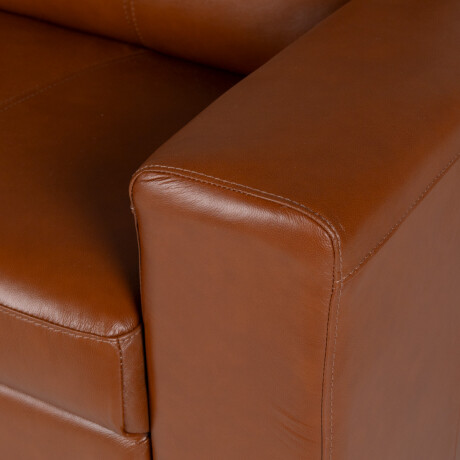 Rinconera Royale - Cuero Básico - Chaise Izquierdo 457 (Brandy)