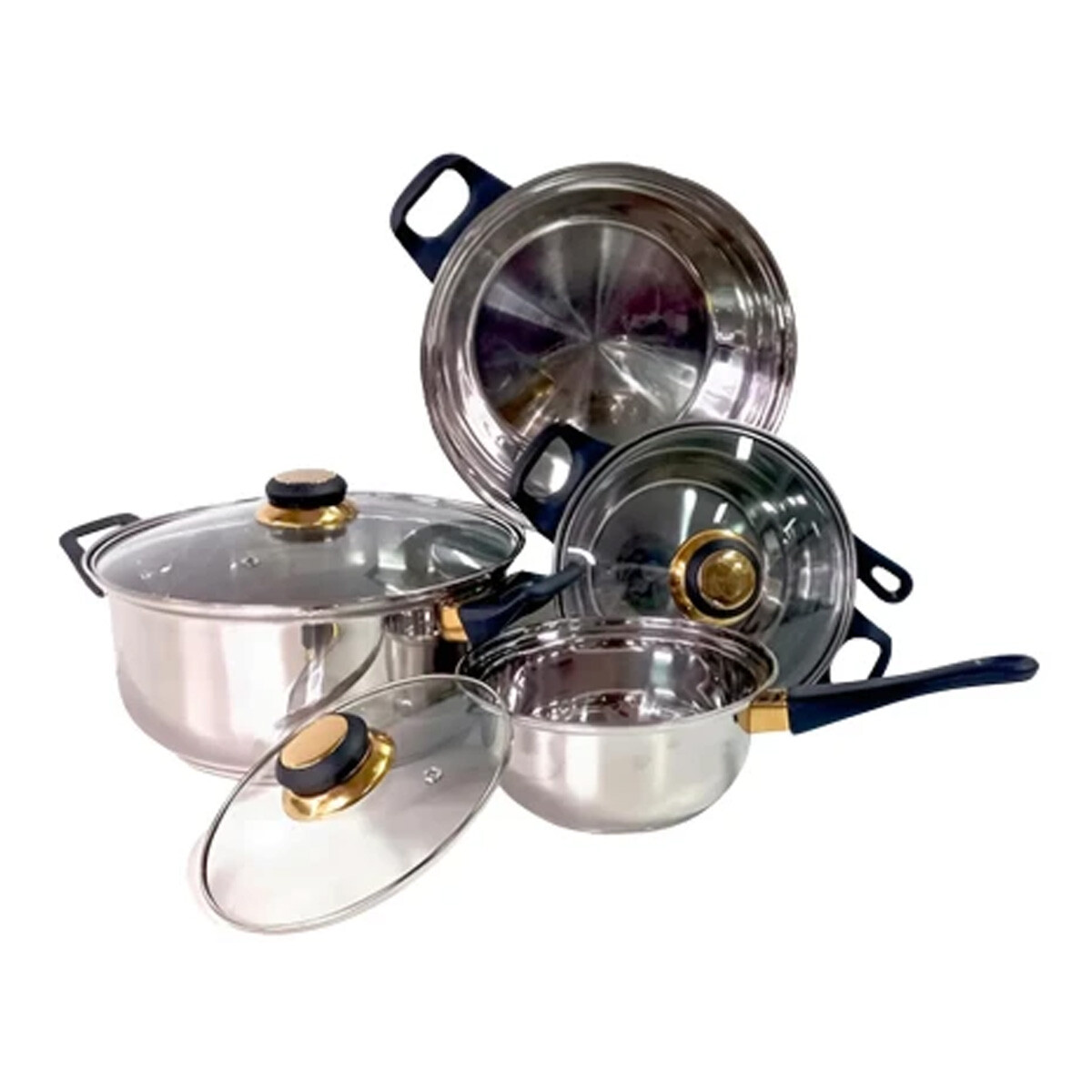 BATERIA DE COCINA KASSEL KS-INOX7 7 PIEZAS 