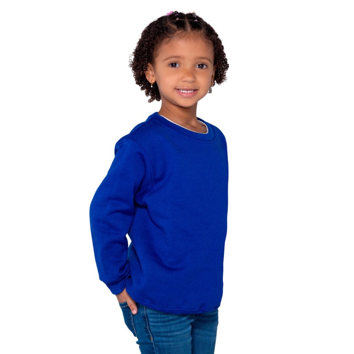 Buzo felpa a la base joven - Azul royal 