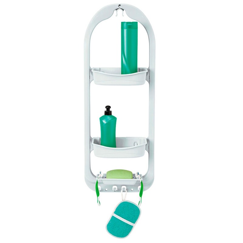 Organizador de ducha multiuso para colgar Rimax con 2 niveles Organizador de ducha multiuso para colgar Rimax con 2 niveles
