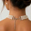 Collar Triple Rio de MOON con perlas de rio y broche de plata 925 Collar Triple Rio de MOON con perlas de rio y broche de plata 925