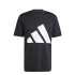Remera de Hombre Adidas Essentials Logo Negro - Blanco