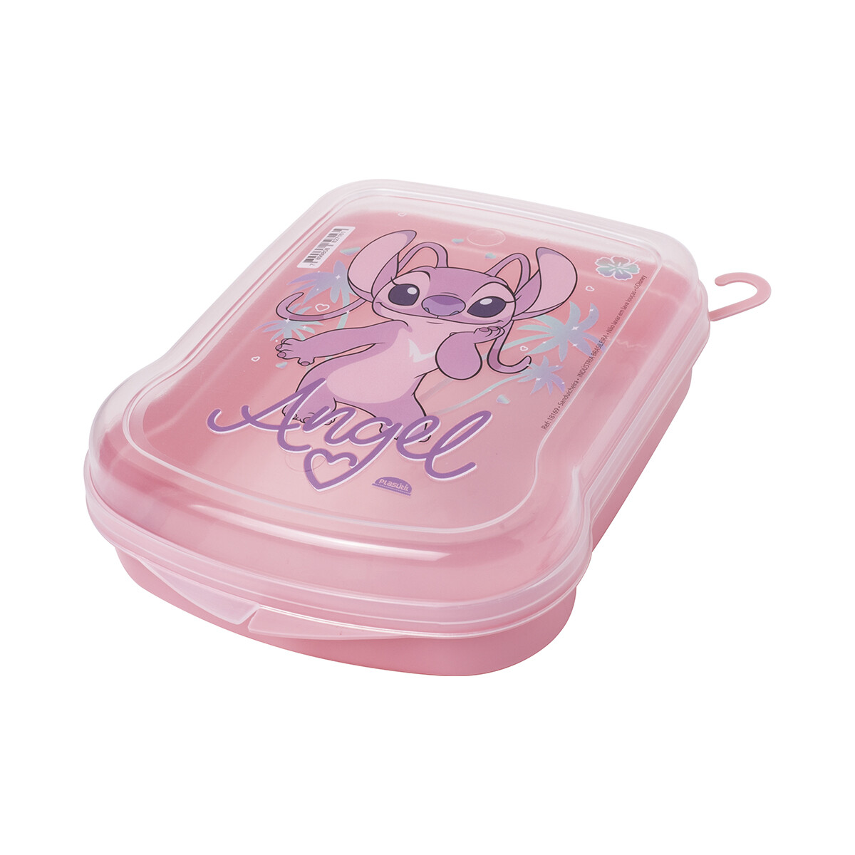 Sandwichera Plástica Stitch Angel 17 x 13 cm 