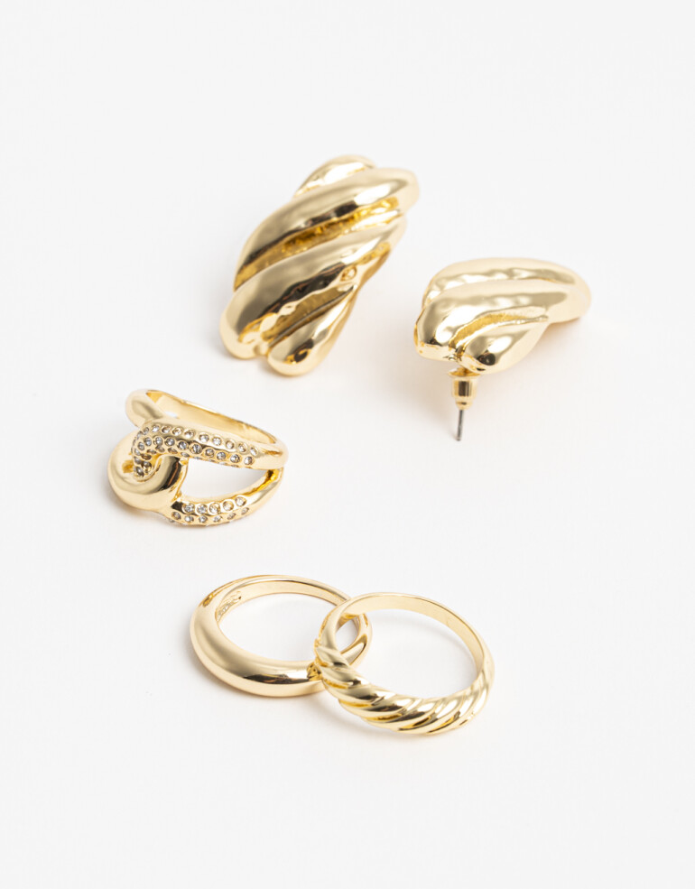 Bijouterie Set Metal Bijouterie Set Vintage - Dorado