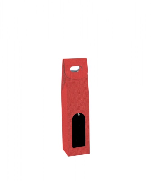 Caja c/ventana 1 botellas 9x9x38,5 - 38027 - LINO ROSSO Caja c/ventana 1 botellas 9x9x38,5 - 38027 - LINO ROSSO