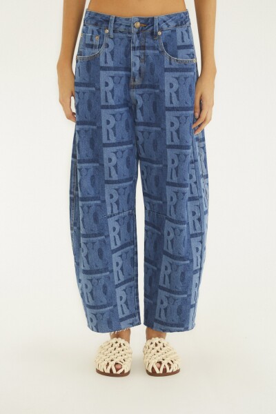 JEANS BARREL Azul
