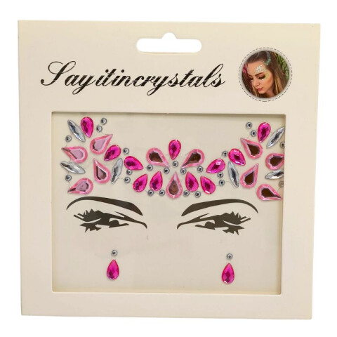 Sticker para Rostro Diamante Rosa