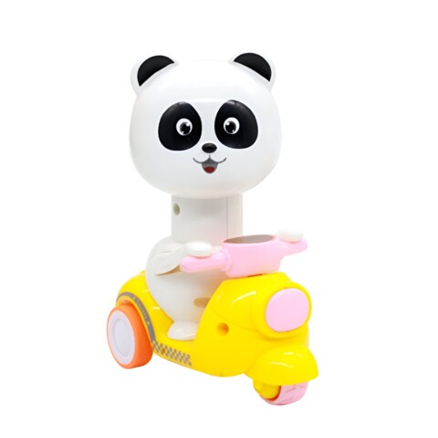 Juguete Interactivo Animales Moto A Fricción Infantil Niños Variante Modelo Panda Rosa