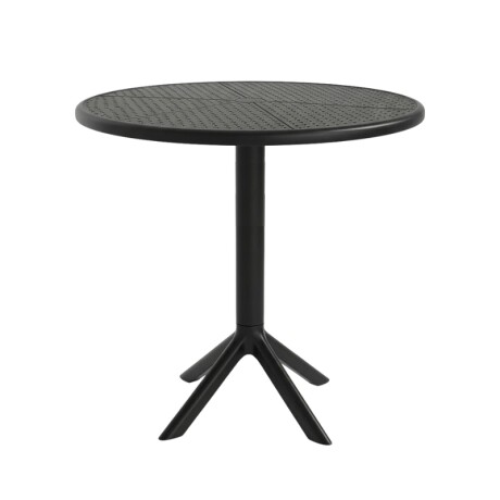 MESA REDONDA EXTERIOR DE POLIPROPILENO 80CM Mesa Redonda De Exterior 80CM Negro