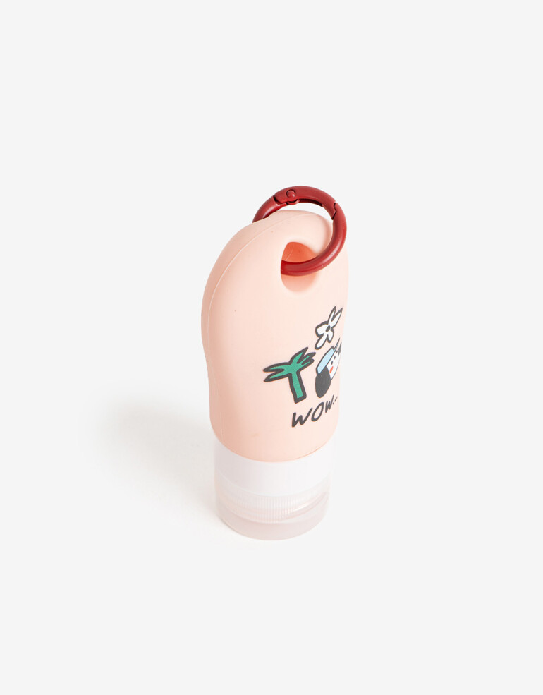 Set de Viaje Botella De Silicona Para Viaje Con Hook - Combinacion Tricolor