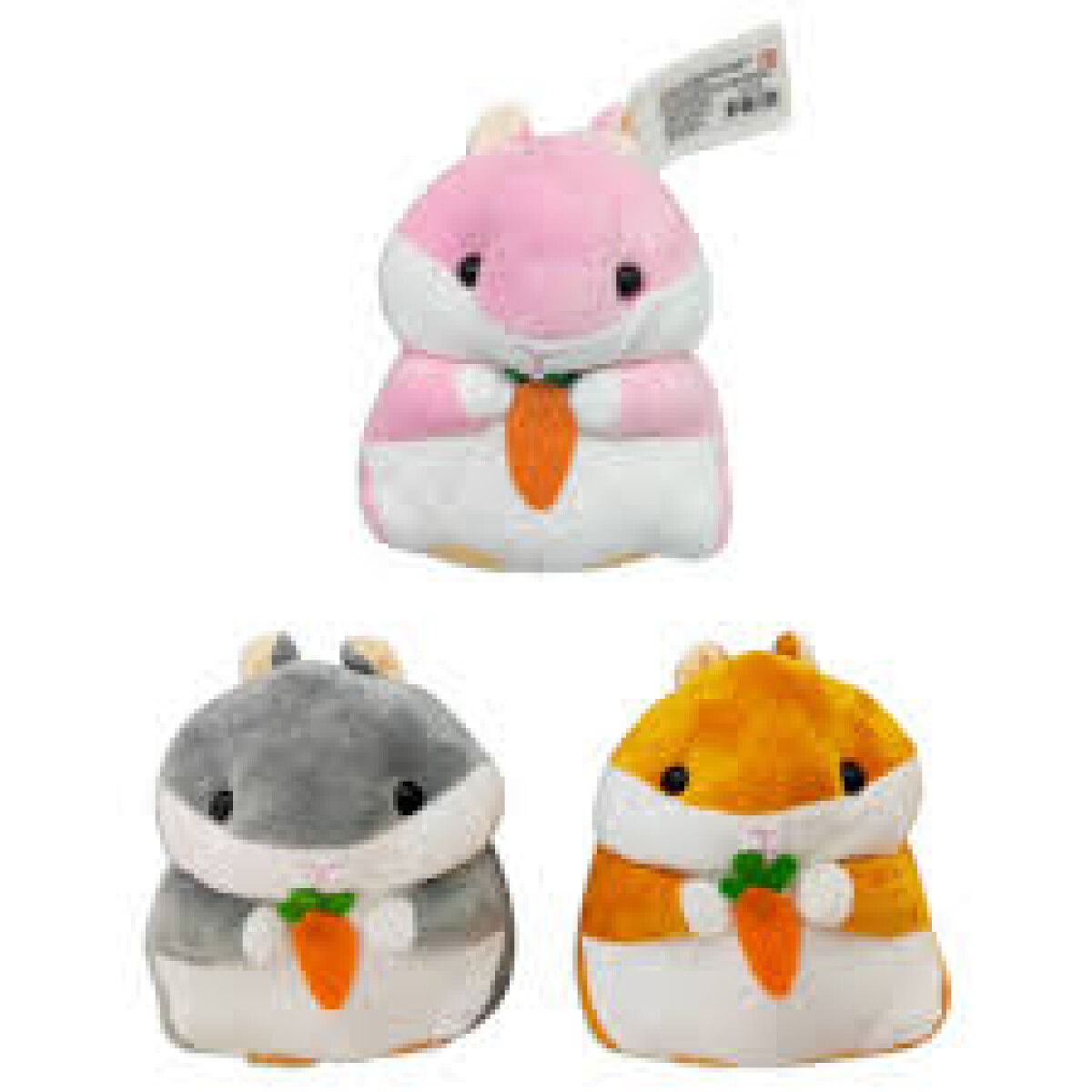 Peluche Hamster 3 colores 